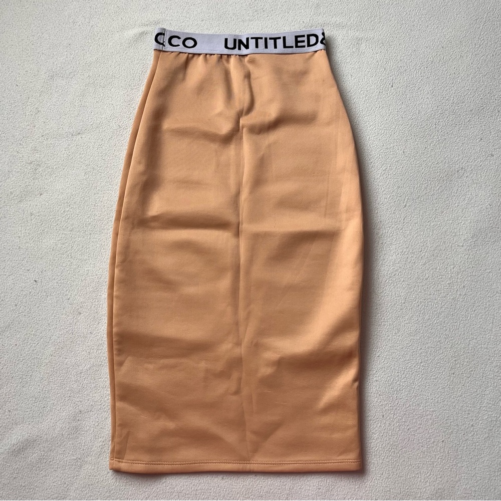 UNTITLED&CO Tan Pencil Skirt